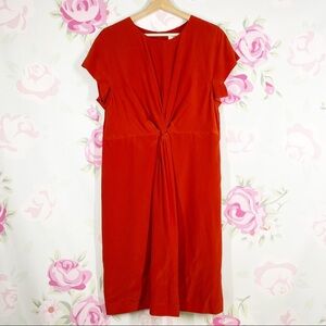 NEW LK Bennett DR Milas Poppy Silk Mini Dress 10